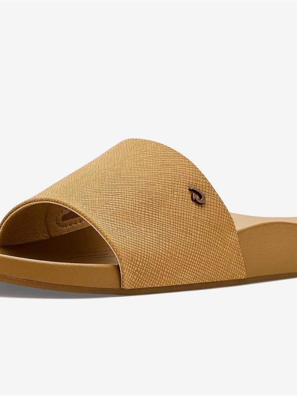 OluKai Women's Kipe’a Pono Slide Sandal in Sahara Crosshatch
